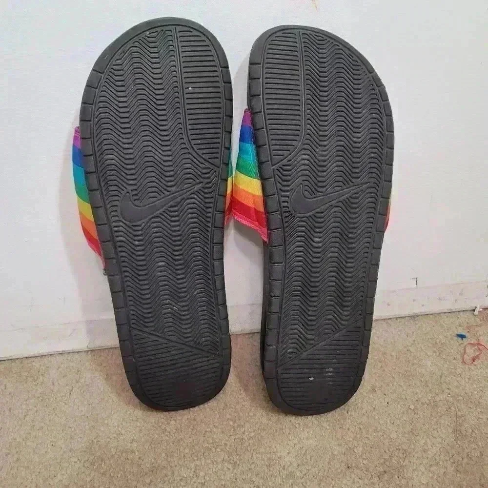 Nike rainbow Benassi Jdi Be True sandal slides 2019 men's sz 14